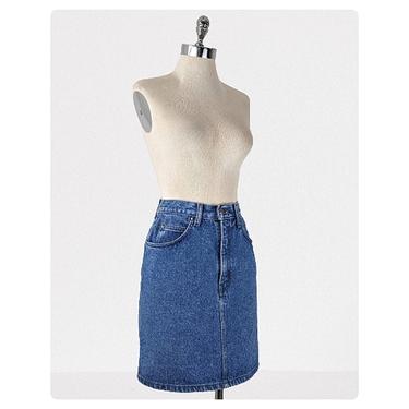 vintage 90's Levi's denim mini skirt (Size: S)