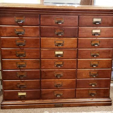 Item #AI28 American Antique 24 Drawer File Cabinet c.1900