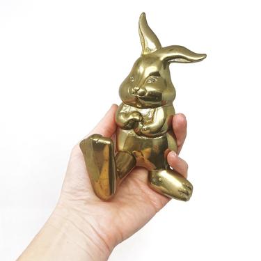 Vintage Brass Bunny Hook, Rabbit Wall Hook 