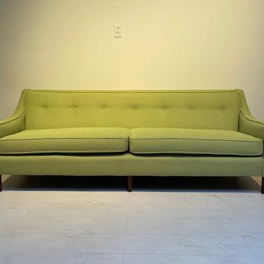 Vintage 1950s Sofa with New Upholstery - Mid-Century 