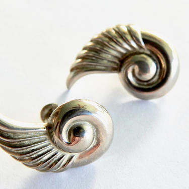 Art Deco Silver Earrings 