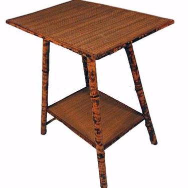 Vintage Tiger Bamboo Side Table