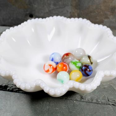 Westmoreland Milk Glass Bowl with Scalloped Rim - Vintage Milk Glass - Milk Glass Trinket Dish - Glass Candy/Condiment Dish 