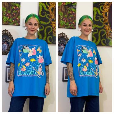 Vintage 1990’s Blue Butterfly Tee for Cyprus Gardens 