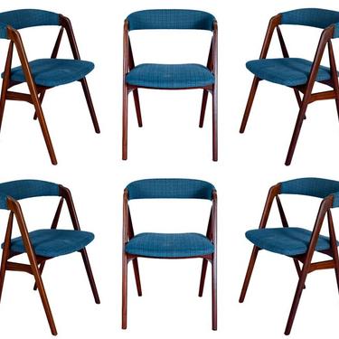 Set Of 6 Danish Dining Chairs