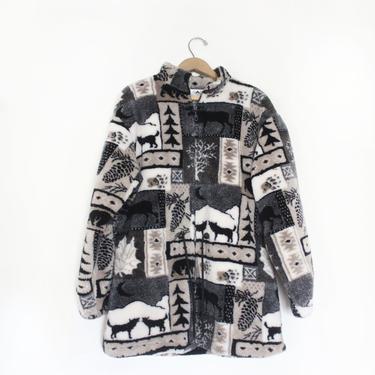 Arctic Animals 90s Fleece Jacket 