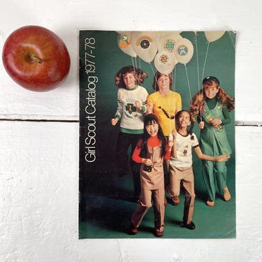 1977-1978 Girl Scout Catalog - vintage girl scout supplies 