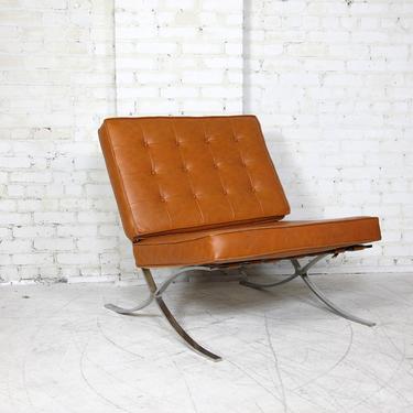 Vintage mcm Barcelona style lounge chair by Imperial | Free delivery in NYC and Hudson Valley areas 