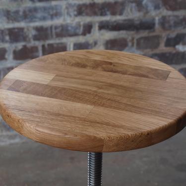 Unfinished Oak Stool Tops by CamposIronWorks