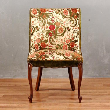 French Provincial Plush Floral Accent Chair – ONLINE ONLY