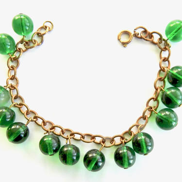 Green Glass Bracelet 