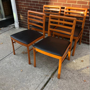 Teak Dining Chairs Set of 4 - Mint Condition 