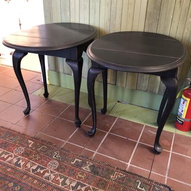 Pair of Hand Painted Side Tables