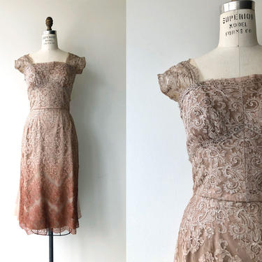 Eros dress | 1950s party dress | lace 50s dress 