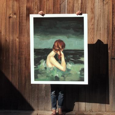Married to the Sea .  extra large wall art . giclee print 
