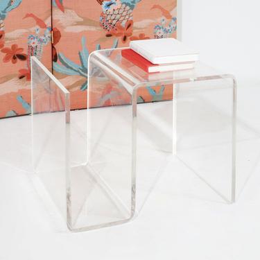 Lucite End Table 