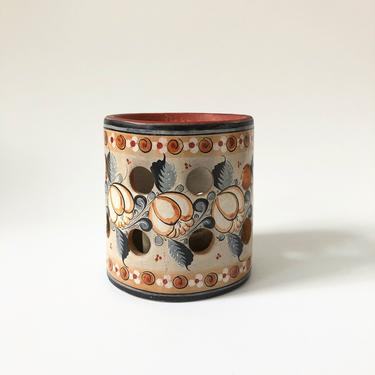 Vintage Tonala Pottery Candle Holder 