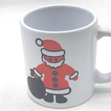 Vintage Waechtersbach Red White Santa Claus  Coffee Tea Cup Mug W Germany Vintage 10 Oz- Christmas Mug 