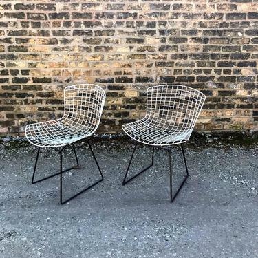 Vintage Bertoia for Knoll Two Tone Side Chairs (A Pair)