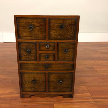 Small Japanese Tansu Chest of Drawers 