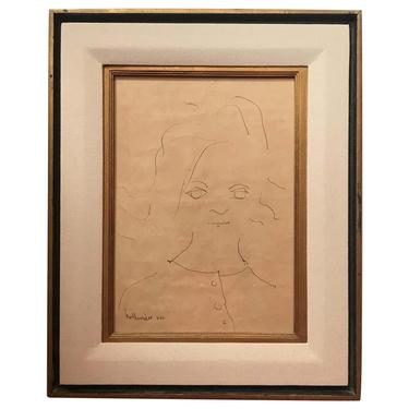 Portrait of a Little Girl Signed Gino Hollander