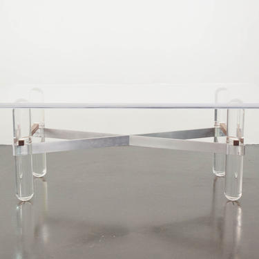 Mid Century Lucite Coffee Table by HomesteadSeattle