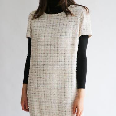 Chanel Tweed Shift Dress, Size 44