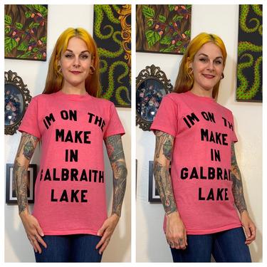 Vintage 1970’s Pink T-shirt Galbraith Lake 