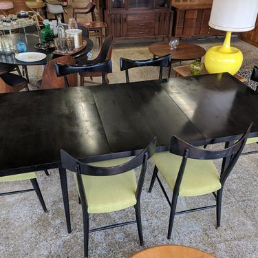 Mid Century Modern Paul McCobb Planner Group for Wichendon Dining Table and 6 Ribbon Back Chairs 