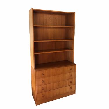 Free Shipping Within Continental US - Danish Modern Book Shelf Dresser Cabinet Storage 