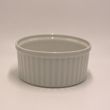vintage Arabia white souffle dish made in Finland 