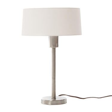 danish modern brushed stainless table lamp