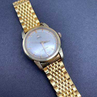 1970s Gold Filled Omega Seamaster Men’s Watch with Gold Plated Band 