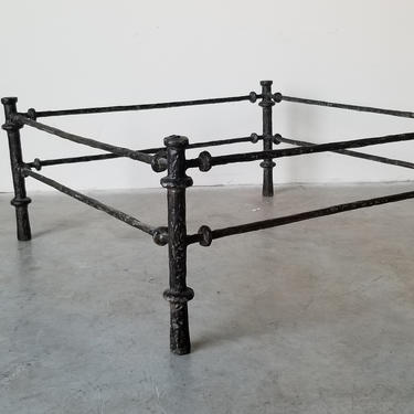Brutalist - Style Iron Coffee Table in the Manner of Diego Giacometti 