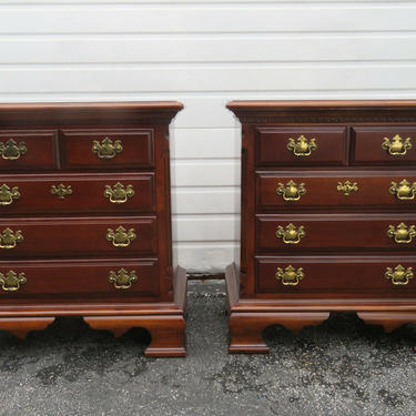 Pair of Nightstands Side End Tables by Lexitnton 1559