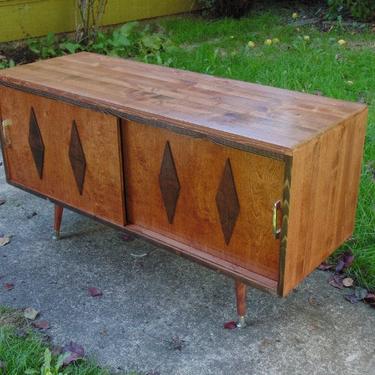 Mid Century Modern Record Cabinet Record Player Console 