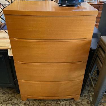 4 drawer Art Deco chest of drawers.  32.5” x 19.5” x 49”