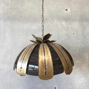 Brutalist Hanging Lamp, Toni Greque