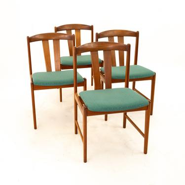 Mid Century Teak Dining Chairs - Set of 4 - mcm 