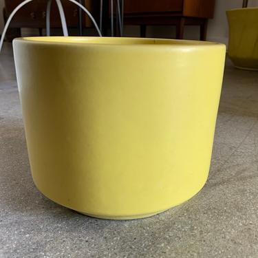 C-6 Yellow planter by Gainey Ceramics
