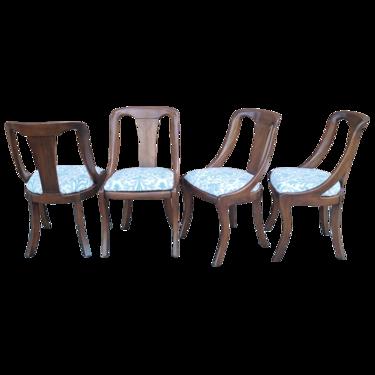 Empire Style Gondola Dining Chairs - Set of 4