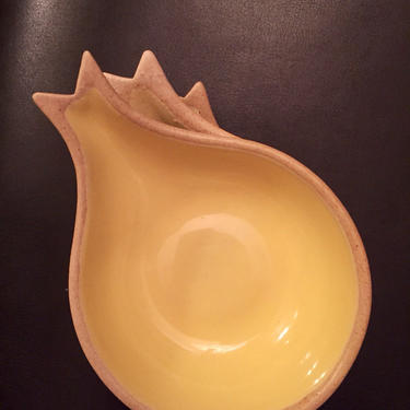 3 Eva Zeisel for Riverdale Pottery via Pigeon Forge Pottery Fishtale Dessert Bowls Vintage Mid-Century 
