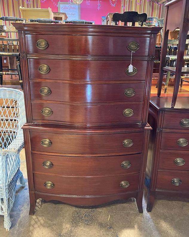 Mahogany chest of drawers. 37” x 20” x 57” 