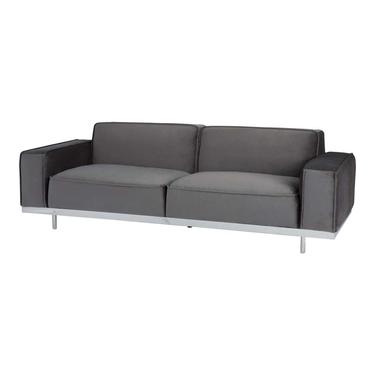 Regina Andrew Modern Gray Velvet Sofa