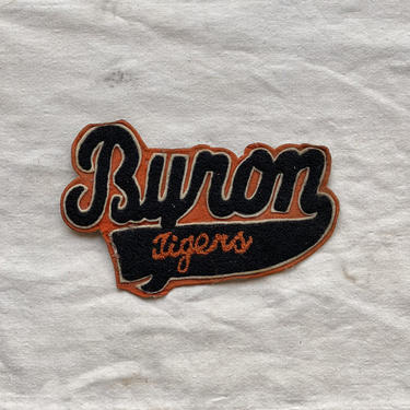 Vintage Byron High School Tigers Letterman Patch 