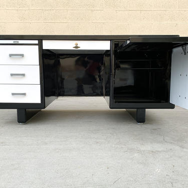 Uncommon Tanker Desk with Typewriter Cabinet, Refinished to Order, Call for Availability
