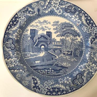 Vintage Spode Blue Room Collection &amp;quot;Castle&amp;quot; Dinner Decorative Plate-Mint Condition - 10.5- England 