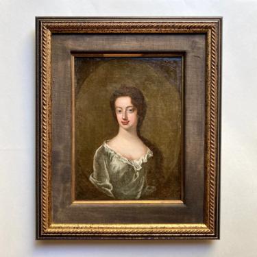 Antique Portrait Young Woman Attributed to Sir Godfrey Kneller 18th C Old Master 