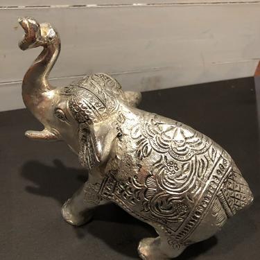 Metal Elephant Silver -Large