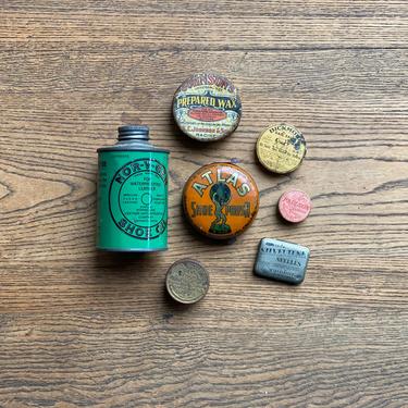 Vintage Set of Tins Household & Garage Products 